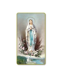 Our Lady of Lourdes Holy Card