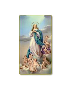 Immaculate Conception Holy Card