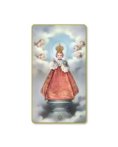Infant of Prague Holy Card