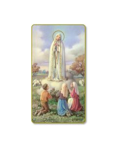 Our Lady of Fatima Holy Card