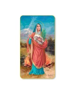 Saint Agatha Holy Card