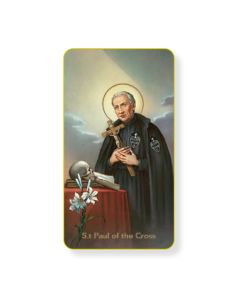 St. Paul of The Cross Holy Card