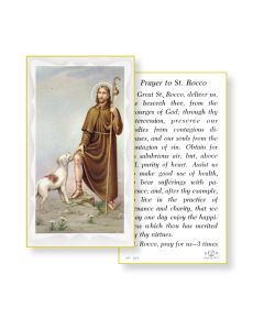 Saint Rocco Holy Card 
