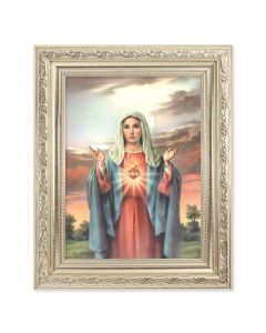 8.25" x 10.25" Silver Ornate Frame with a 6" x 8" I.H.M. Print