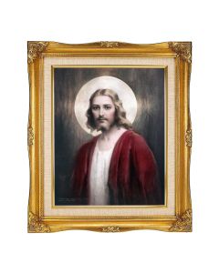 8"x10" Chambers: Confide in Me Textured Art in a 12"x14" Ornate Antiqued Gold Frame with Inner Linen Border