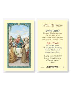 Meal Prayers The Last Supper Holy Card