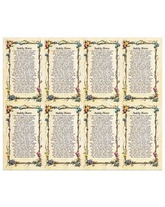 Safely Home Eight-Up Micro Perforated Holy Cards