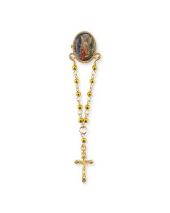 Guardian Angel Gold Plated Oval Lapel Pin-P65