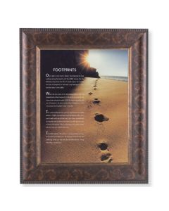 11 1/4" x 13 1/4" Art Deco Frame with an 8" x 10" Footprints Print