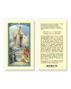 Oracion a Nuestra Senora de la Merced Holy Card