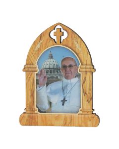 Pope Francis 3 1/2" Wood Arch
