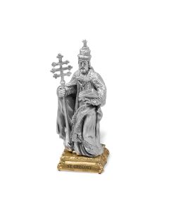 4 1/2" Pewter Saint Gregory Statue, Gift Boxed-P65