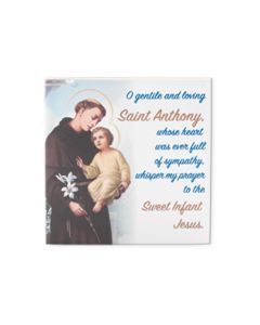 4" x 4" Saint Anthony Hanging Ceramic Tile