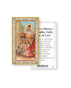 Saint Sophia Holy Card