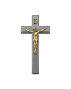 10" Grey Cross with Museum Gold Tone Corpus