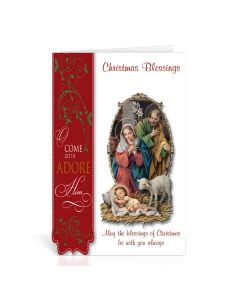 Nativity with a Lamb Christmas Greeting Cards Boxed