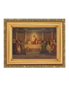 4 1/2" x 5 1/2" Chambers: Last Supper Print in a 5 1/2" x 7" Antique Gold Frame 5 1/2" X 7 1/2" 