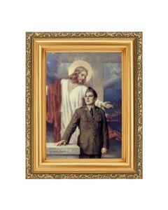 4 1/2" x 5  Chambers: That Men May Live Print in a 5 1/2" x 7" Antique Gold Frame 