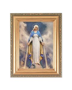4 1/2" x 5 1/2" Chambers: Our Lady of Grace Print in a 5 1/2" x 7" Antique Gold Frame