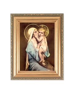 4 1/2" x 5 1/2" Chambers: Queen of Mothers  Print in a 5 1/2" x 7" Antique Gold Frame