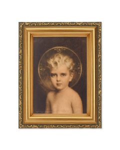 4 1/2" x 5 CHAMBERS: Prince of Peace Print in a 5 1/2" x 7" Antique Gold Frame 