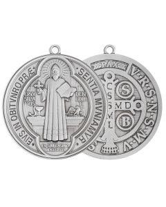 4 1/4" Pewter St. Benedict Medal (BOXED)