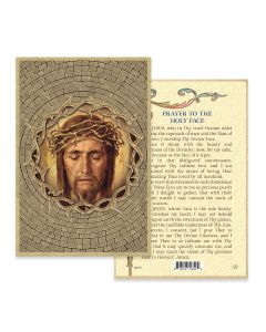 4" x 6" Holy Face Gold Foil Mosaic Plaque