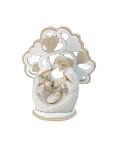 2 3/4" Tree of Life Holy Family Statuette