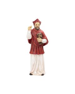 4" Cold Cast Resin Hand Painted Statue of Saint Robert in a Deluxe Window Box-P65