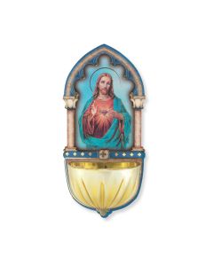 5" Sacred Heart Holy Water Font