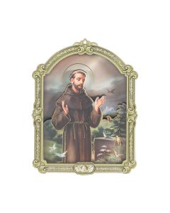 5" Cathedral 3D Plaque Saint Francis