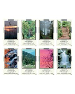 Aurora Nature with Verse Eight-Up Micro Perforated Holy Cards