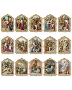 Stations Of The Cross Plaque Set (15 Pc. Total)