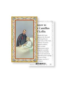 Prayer to Saint Camillus Holy Card