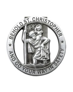 Saint Christopher Auto Visor Clip (Sold in Inc. of 3)