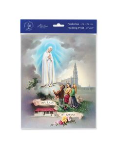 8" x 10" Our Lady of Fatima Print (sold in inc. of 3)