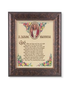 11 1/4" x 13 1/4" Art Deco Frame with an 8" x 10" A House Blessing Print