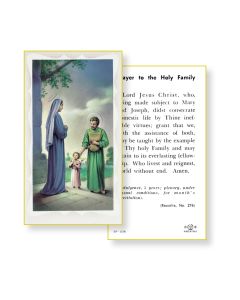 Holy Family Holy Card 