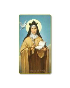 Saint Teresa of Avila Holy Card