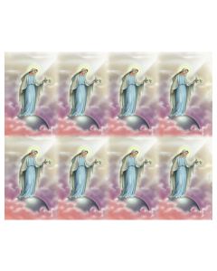 Queen of Peace Eight-Up Micro Perforated Holy Cards