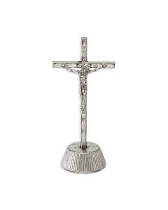 Hammered Silver Finished  Auto Crucifix