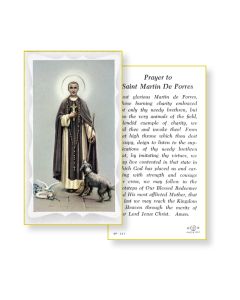 Saint Martin De Porres Holy Card 