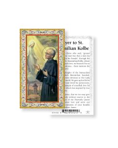 Saint Maximilian Holy Card