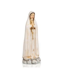 4" Cold Cast Resin Hand Painted Statue of Our Lady of Fatima in a Deluxe Window Box-P65