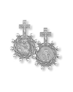 Saint Peregrine for Breast Cancer Rosary Ring