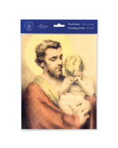 8" x 10" Chambers: St. Joseph with Crying Jesus Print  (sold in inc. of 3)