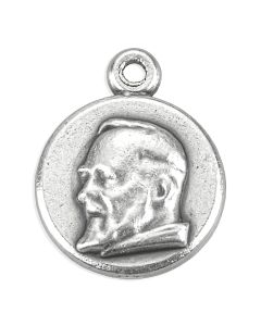 15mm Round Saint Pio Medal
