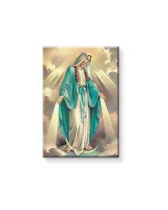2" x 3" Our Lady of Grace Magnetic Laminated Plaque