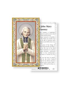 Saint John Mary Vianney Holy Card