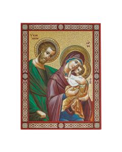 11 3/4" x 15 3/4" Holy Family Orthodox Icon Plaque Boxed